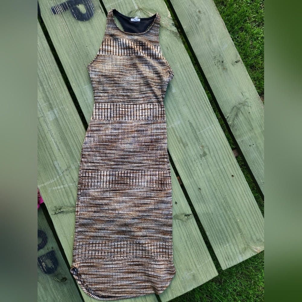 Ecote Space-dye Bodycon Midi Dress.